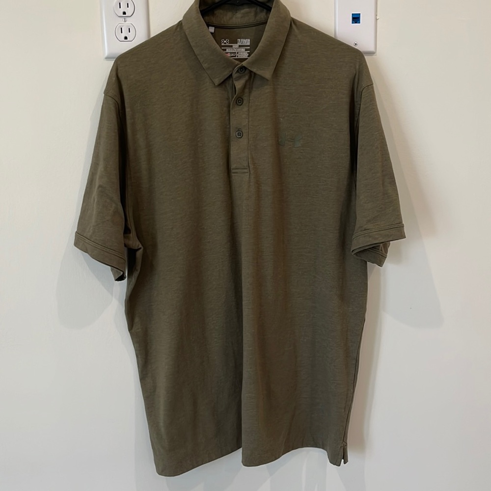 UnderArmour hunter green polo shirt